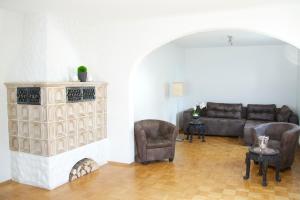 Posezení v ubytování Ferienhaus Marina