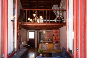Posezení v ubytování KD Rustic Home