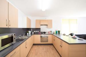 A kitchen or kitchenette at UHI Fort William - Campus Accommodation