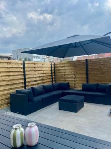 Χώρος καθιστικού στο Vakantiehuis Ilo De Panne