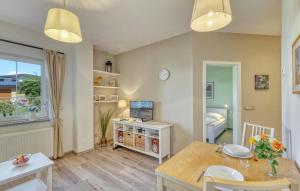 Η κουζίνα ή μικρή κουζίνα στο Ferienwohnung Ueckermünde