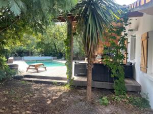 Κήπος έξω από το Villa Mauret Plage