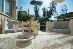 A balcony or terrace at Hotel Crystal