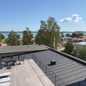 a view from the roof of a building at Seaview apartment in Mariehamn