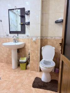 a bathroom with a toilet and a sink at SweetHome in Sevan