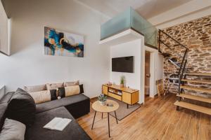 TV a/nebo společenská místnost v ubytování Domus Tua