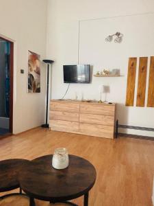 TV a/nebo společenská místnost v ubytování Kaštelina apartments