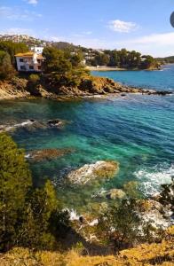a house on the shore of a body of water at Can Pau Llanca Sf Parascheva in Llança