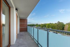 Balkón nebo terasa v ubytování Apartament Deluxe Chełm