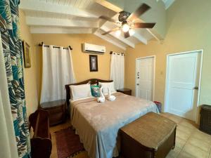 En eller flere senge i et værelse på Casa Rojas Villa + 38 billeder