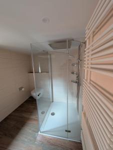 Et badeværelse på Ferienhaus Lubentiusblick Limburg + 18 billeder