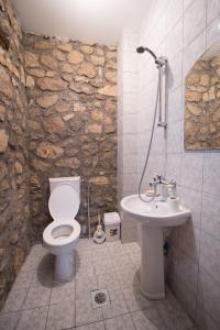 a bathroom with a toilet and a sink at Villa Delin in Vitolište