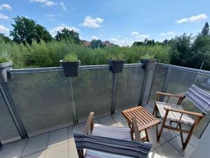 Balkón nebo terasa v ubytování For You Apartment