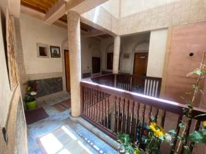 a view of the inside of a building with a balcony at RIAD Tamazouzt in Essaouira