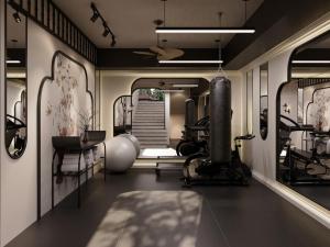 Fitness centrum a/nebo fitness zařízení v ubytování Lightly Vesper Place - Free Gym