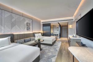 Posezení v ubytování Crowne Plaza Rugao