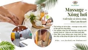 a flyer for massage kong hot spa with a mirror at Khu du lịch sinh thái Him Lam - Him Lam Resort in Ban Hin Lom