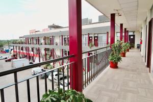Uma varanda ou terraço em Hotel Yorio Inn