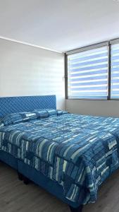 Postel nebo postele na pokoji v ubytování Departamento Piso 19 Vista Panorámica Bahía y Coquimbo + 32 fotografií