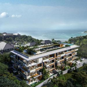 an aerial view of a building with vegetation at Body Factory Lifestyle Residence Uluwatu in Uluwatu