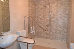 Kúpeľňa v ubytovaní Hostal Pereiriña