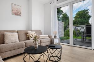 Posezení v ubytování Das Strandhaus am Dümmer See