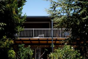 Balkón nebo terasa v ubytování Beach House Valerija