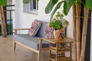 Posezení v ubytování Mangshi Dianshan Xiyuan Homestay