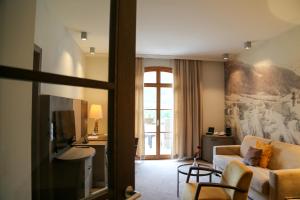 Χώρος καθιστικού στο Schlosshotel Kitzbühel A-ROSA Collection