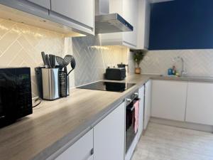Кухня или мини-кухня в Seafront Two Bedrooms Two bathrooms slp 5
 +7 фотографий