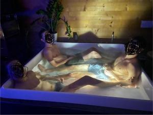 Επισκέπτες που μένουν στο Alpine Dream Chalet with Spa close to Lake Geneva