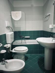Koupelna v ubytování Hotel Achibea