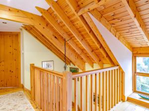 a room with a wooden staircase in a house at Sir Francis Bigod - Uk31993 in Staithes +28 photos