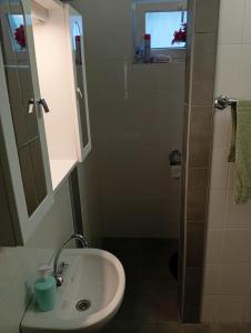 Koupelna v ubytování Pingpong Apartman