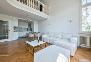 Χώρος καθιστικού στο Ogrodowa Premium by NorthSide Apartments