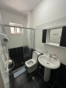 Phòng tắm tại Hotel Niagara