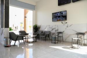 Et tv og/eller underholdning på شقق دار عكاظ Dar okaz