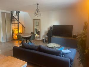 Televisyen dan/atau pusat hiburan di Appartement cocooning Sarrians +7 gambar
