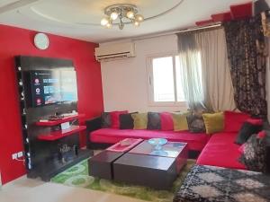 Χώρος καθιστικού στο Appartement Suzette