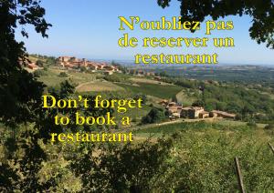a sign that reads dont forget to book areselandernessernessernesserness at Le Clos des Fayettes in Theizé +51 photos
