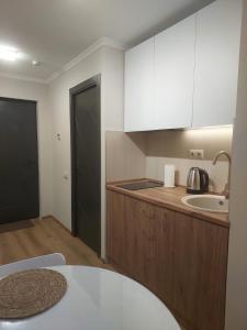a kitchen with a sink and a counter top at Host House Tsaghkadzor 59 in Tsaghkadzor +4 photos