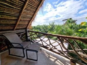 Balkón nebo terasa v ubytování HIPPIE CHIT jungle House