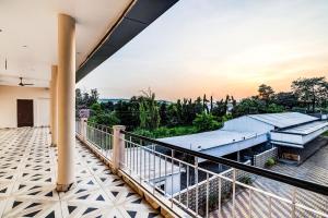 a view from the balcony of a house at Super Capital O Gulmohar Marriage Garden in Dhanbād +43 photos
