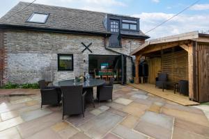 Bygningen som feriehuset ligger i