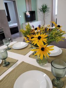 Televizors / izklaižu centrs naktsmītnē Apartment u Ježků