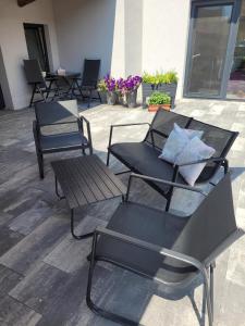 Atpūtas zona naktsmītnē Apartment u Ježků