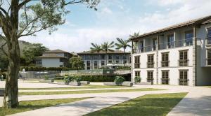 Zahrada ubytování Pyreneus Residence