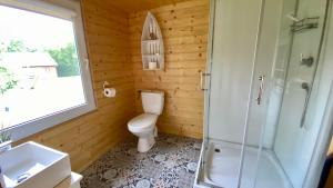 Koupelna v ubytování Domek parterowy