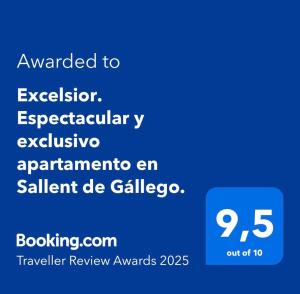 Excelsior. Espectacular y exclusivo apartamento en Sallent de Gállego. tanúsítványa, márkajelzése vagy díja