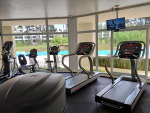 Fitness centrum a/nebo fitness zařízení v ubytování Green Park Departamento 2 ambientes